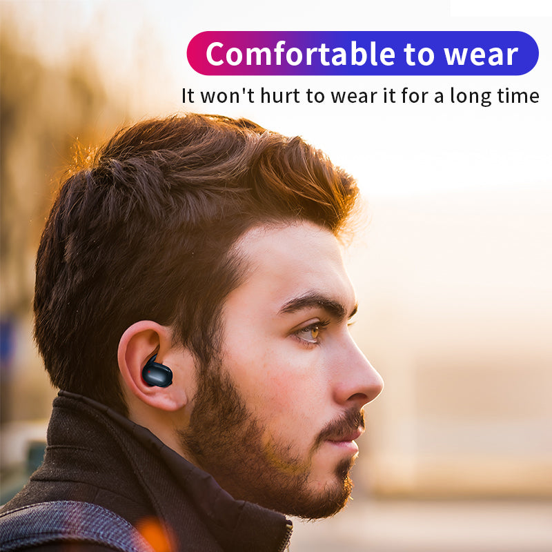 Handsfree Bluetooth 5.0 TWS T2C Con base de Carga Portatil - Resistente al sudor