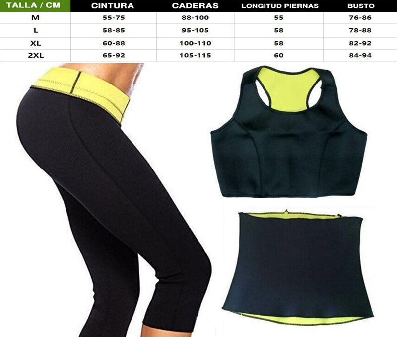 Kit de Ropa Deportiva con Thermo Regulador de Neotex Top + Faja + Pantaloneta