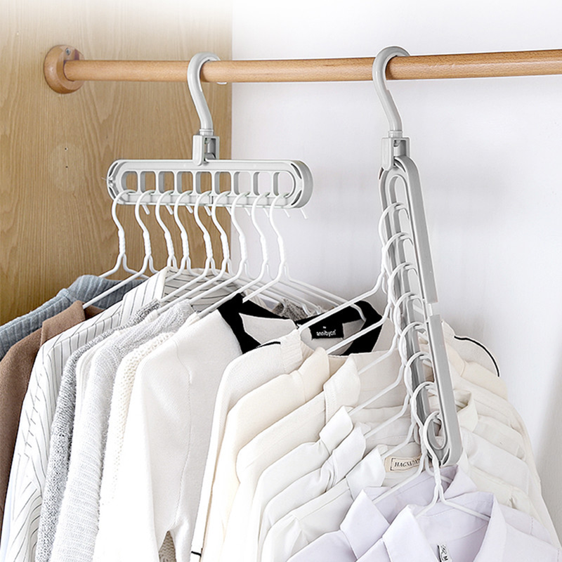 Pack: 4 Unidades de Colgador de Ropa Giratorio Mágico