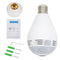 Foco Led Smart con Camara de Vigilancia 360º IP  HD  con WiFi - Vision Nocturna - Deteccion de Movimiento