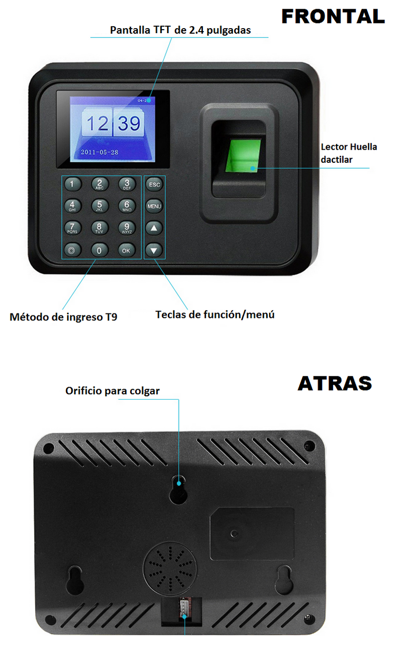 Control De Asistencia con Lector De Huella Digital