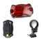 Pack: Luz LED frontal y trasera para bicicleta WJ-101