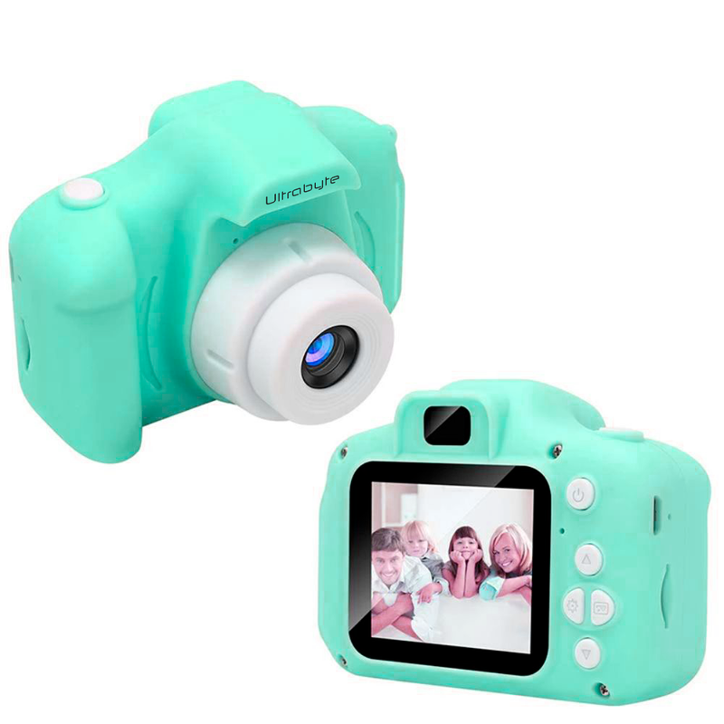 Camara de Fotos y Videos Ultrabyte para Niños + Memoria Kingston MicroSD 32GB Clase 10