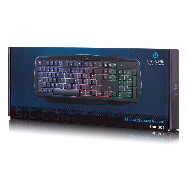 Teclado Gamer Enkore ENK601 Luces LED