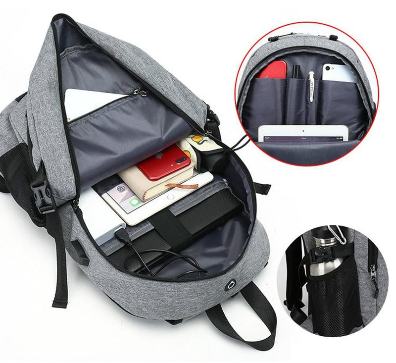 Mochila Porta Pelota MOD4 Para Laptop con Puerto De Carga Usb