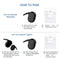 Handsfree Bluetooth 5.0 TWS T2C Con base de Carga Portatil - Resistente al sudor
