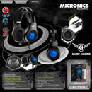 Auricular Gamer Micronics HG813 P4 con Microfono y Vibrador Luz LED