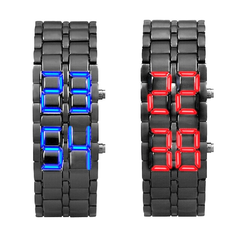 Reloj Led Ultrabyte Samurai Metalico