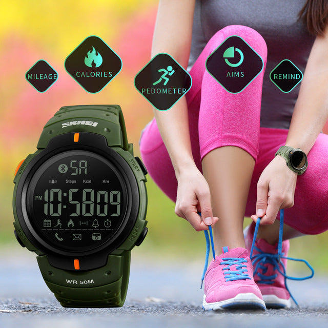 SmartWatch SKMEI 1301 Acuático Antigolpes Podómetro Contometro de Calorías